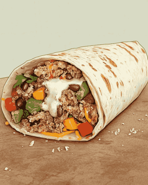 Burrito Artistry Diamond Painting