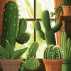 Cactus Cartoon Diamond Painting