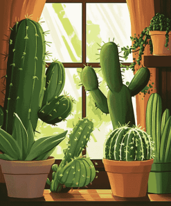 Cactus Cartoon Diamond Painting