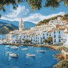 Cadaques Scenic Port Diamond Painting