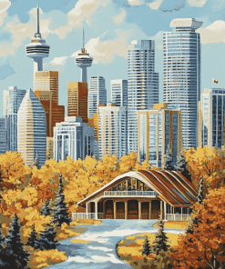 Calgary Cityscape Diamond Painting