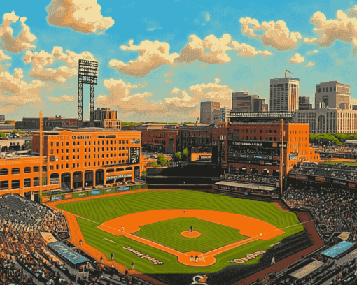 Camden Yards Stunning Stadium Diamond Painting