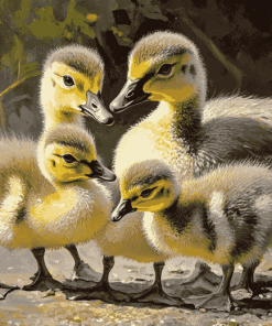 Canada Geese Flock Diamond Painting