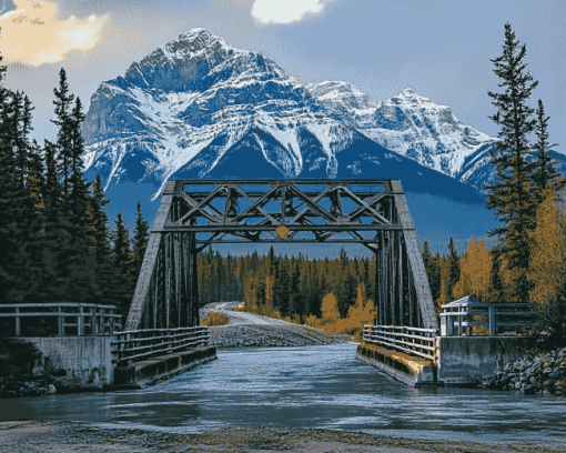 Canmore Mountain View Diamond Painting