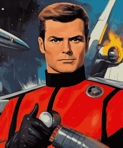 Captain Scarlet Characters Diamond Painting