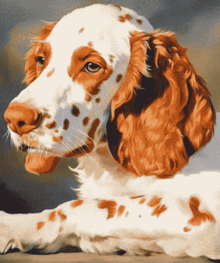 Caramel English Setter Puppy Diamond Painting