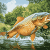 Carp Fishing Serenity Diamond Painting