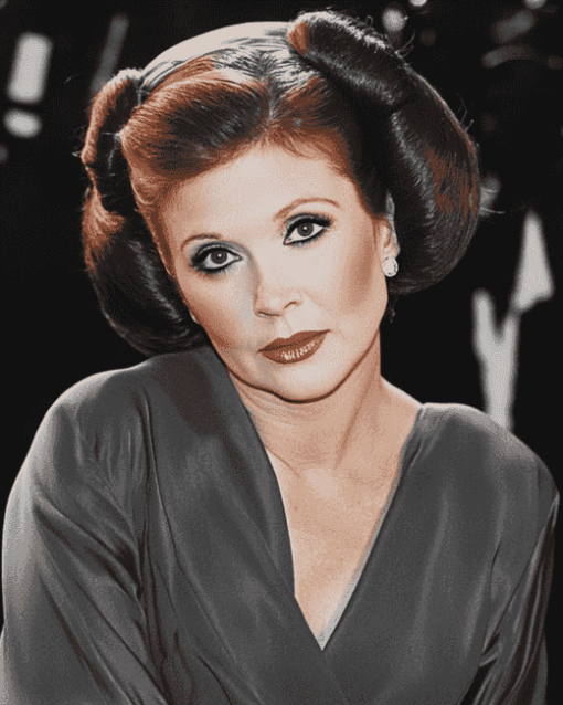 Carrie Fisher Star Icon Diamond Painting