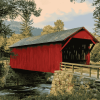 Carroll Bridge Autumn View Diamond Painting