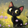 Cartoon Black Cats Diamond Painting