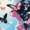 Cartoon Butterfly Girl Animation Diamond Painting