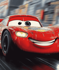 Cartoon Cars Racing Diamond Painting