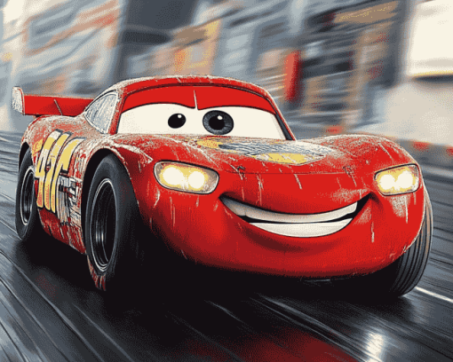 Cartoon Cars Racing Diamond Painting