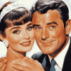 Cary Grant Audrey Hepburn Vintage Diamond Painting