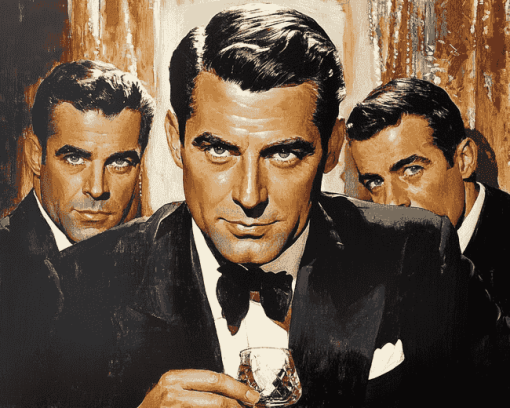 Cary Grant Celebrity Icon Diamond Painting