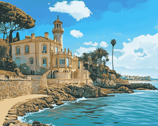 Cascais Seaside Views Diamond Painting