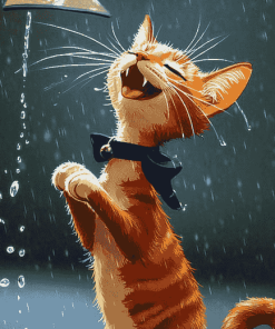 Cat Singing Animation Diamond Painting