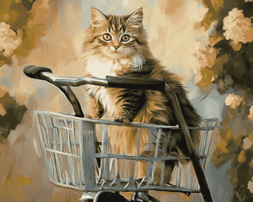 Cat and Kitten Adventure Diamond Painting