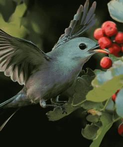 Catbird and Birds Diamond Painting