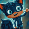 Catboy Cartoon Adventures Diamond Painting