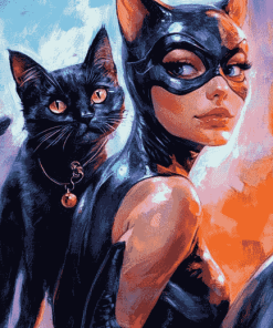 Catwoman Fantasy Diamond Painting