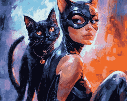 Catwoman Fantasy Diamond Painting