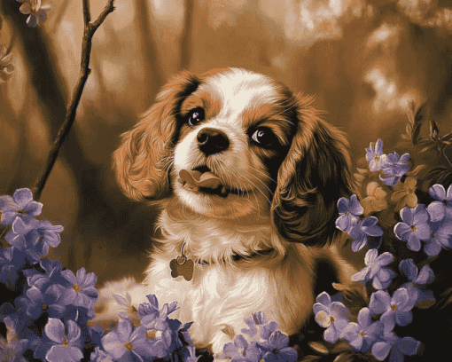 Cavachon Puppy Diamond Painting