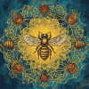 Celtic Bees Mandala by Brigid Ashwood Diamond Painting