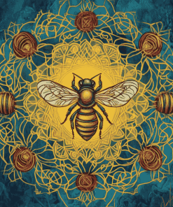 Celtic Bees Mandala by Brigid Ashwood Diamond Painting