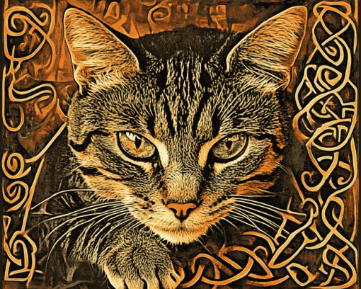 Celtic Knot Cat Diamond Painting