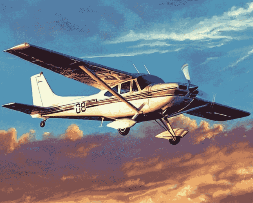 Cessna 182 Airplane Diamond Painting