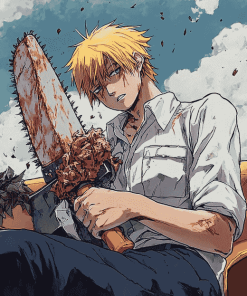 Chainsaw Man Anime Diamond Painting