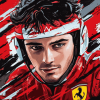 Charles Leclerc Racing Icon Diamond Painting