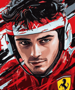 Charles Leclerc Racing Icon Diamond Painting