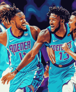 Charlotte Hornets Basketball Diamond Painting