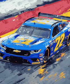 Chase Elliott Race Cars Diamond Painting