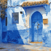 Chefchaouen Blue Door Diamond Painting