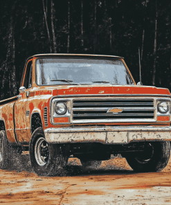 Chevy C10 Classic Truck Diamond Painting