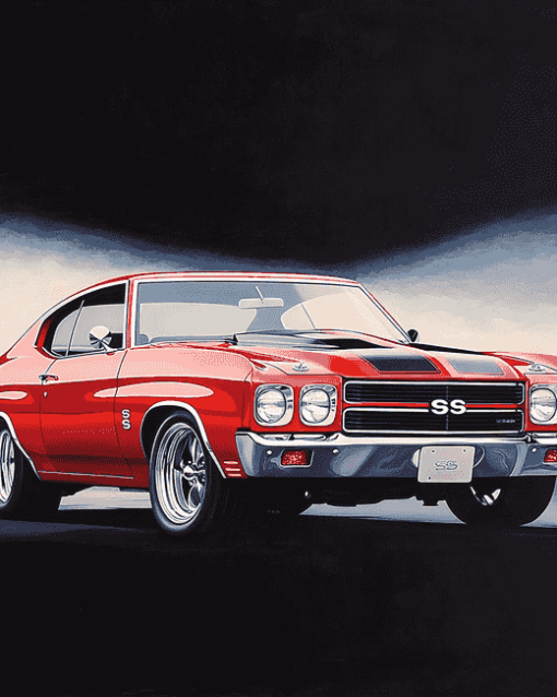 Chevy Chevelle SS Engines Diamond Painting