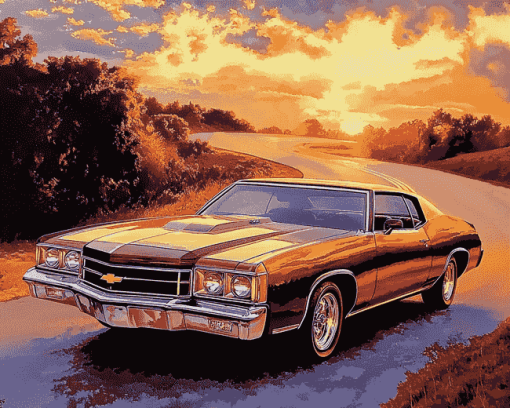 Chevy Monte Carlo Engines Diamond Painting