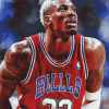 Chicago Bulls Star Dennis Rodman Diamond Painting