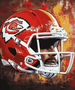 Chiefs Helmet American Football Diamond Painting