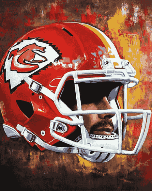 Chiefs Helmet American Football Diamond Painting