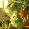 Chikorita Pokemon Anime Diamond Painting