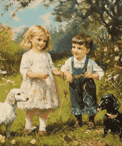 Children and Animals Diamond Painting