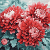 Chinese Chrysanthemums Blossoms Diamond Painting