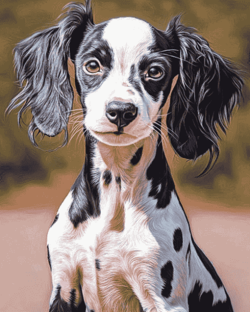 Chinese Crested Puppy Diamond Painting