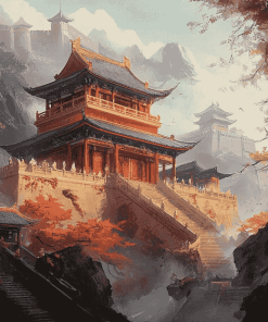 Chinese Palace and Castle Diamond Painting