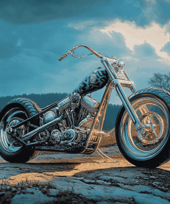 Chopper Motorbike Diamond Painting