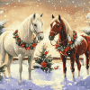 Christmas Horse Magic Diamond Painting